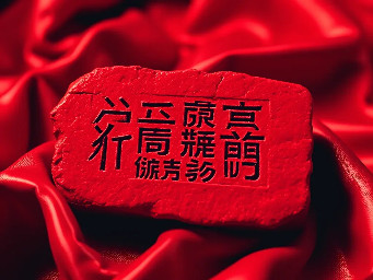 photo of red clay block inscribed with cuneiform characters 𒀭𒎏𒆤